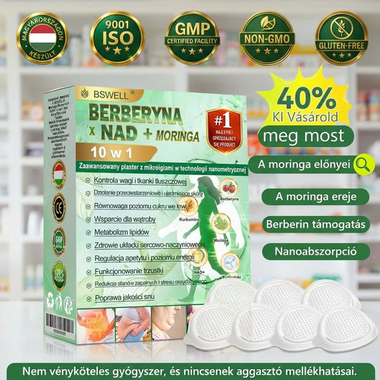 BSWELL® Nano mikrotűs karcsúsító tapasz (Naponta csak egyszer, 28 nap alatt látható változások ✅ Elhízás, szív- és érrendszeri egészség, cukorbetegség, alvási apnoe, bélrendszeri egészség, ízületi problémák és még sok más támogatására)