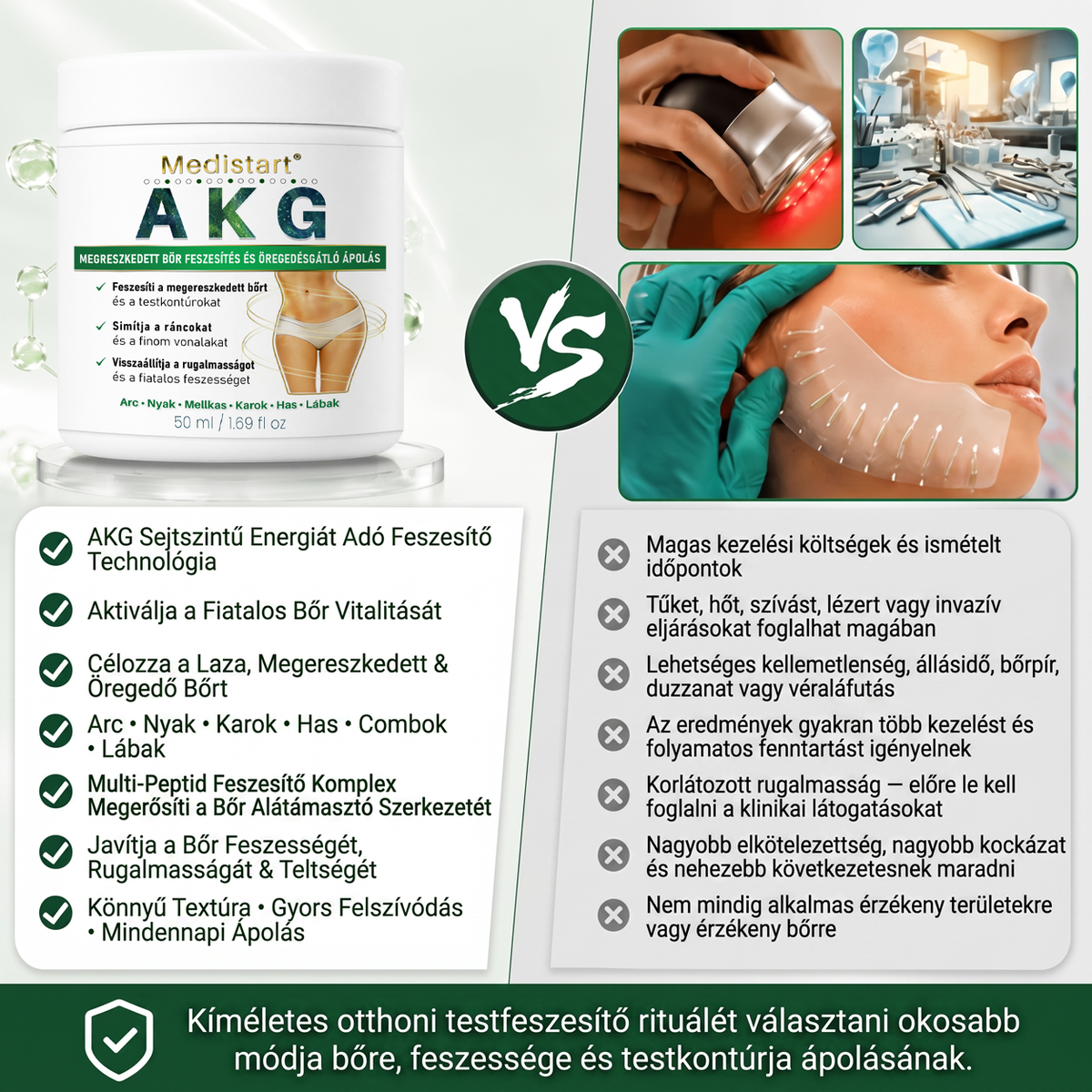 🔥🔥🔥Medistart® AKG BŐRFESZESÍTŐ & ÖREGEDÉS ELLENI ÁPOLÁS