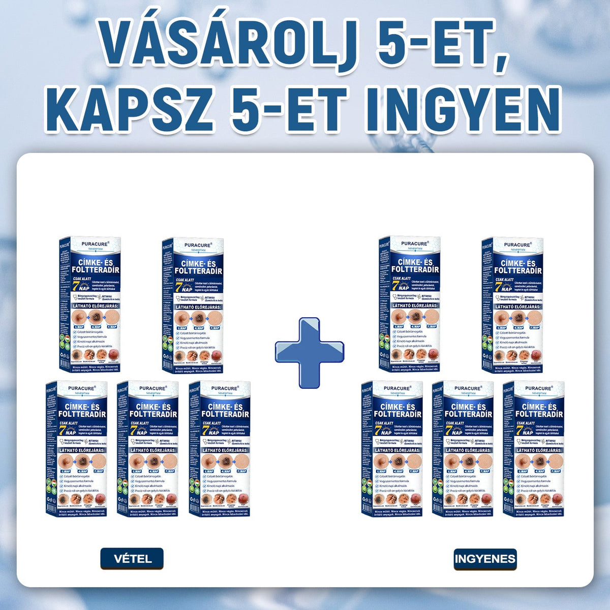 PuraCure® 👩‍⚕️ 𝟕 𝐍𝐚𝐩𝐨𝐬 Bőrkinövés- és Folteltávolító Toll Fájdalommentes és Hegmentes Professzionális Rollerball