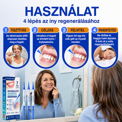 🇭🇺👨‍⚕️👨‍⚕️👨‍⚕️✅🦷 PuraCure® ÍNYMEGÚJÍTÓ – Parodontális helyreállító gél🧂