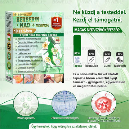 🌟🌟🌟BSWELL® Nano mikrotűs karcsúsító tapasz (Naponta csak egyszer, 28 nap alatt látható változások ✅ Elhízás, szív- és érrendszeri egészség, cukorbetegség, alvási apnoe, bélrendszeri egészség, ízületi problémák és még sok más támogatására)