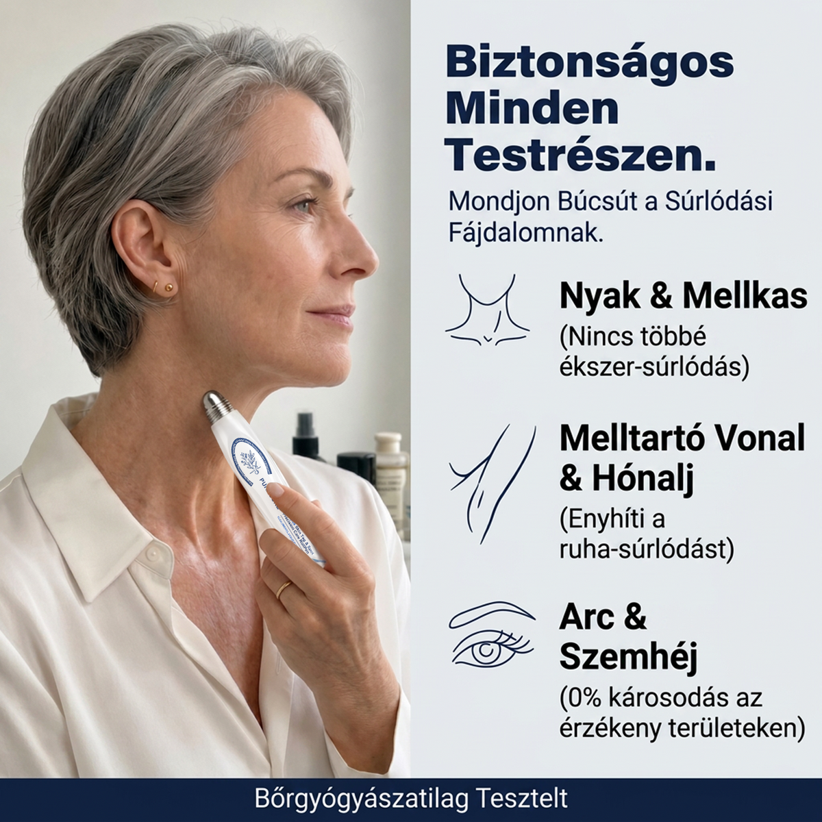 PuraCure® 👩‍⚕️ 𝟕 𝐍𝐚𝐩𝐨𝐬 Bőrkinövés- és Folteltávolító Toll Fájdalommentes és Hegmentes Professzionális Rollerball
